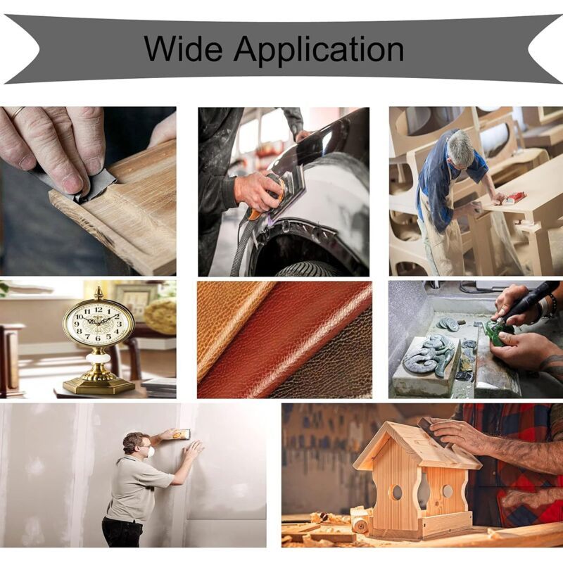 10 Pcs 2000 Grit Sandpaper Dry or Wet Abrasive Sheets, 9 x 3.6 in