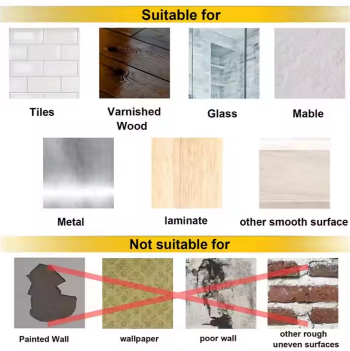 10x Adhesive Nail | Self-Adhesive Hooks | No Drilling Required