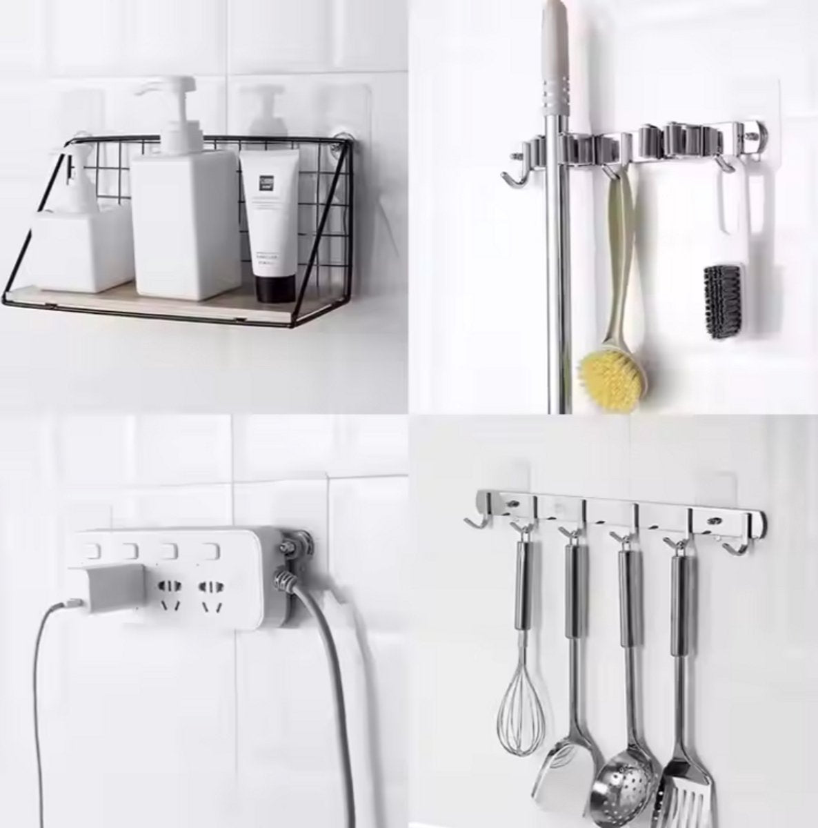 10x Adhesive Nail | Self-Adhesive Hooks | No Drilling Required