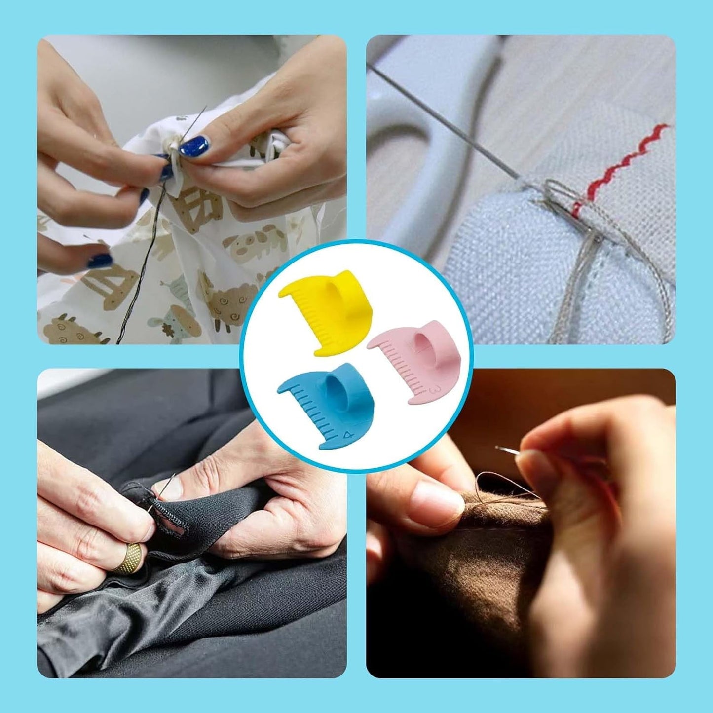 GlobaShun Edge Sewing Lockranding Tool, Edge Stitch Lock & Sewing Gauge