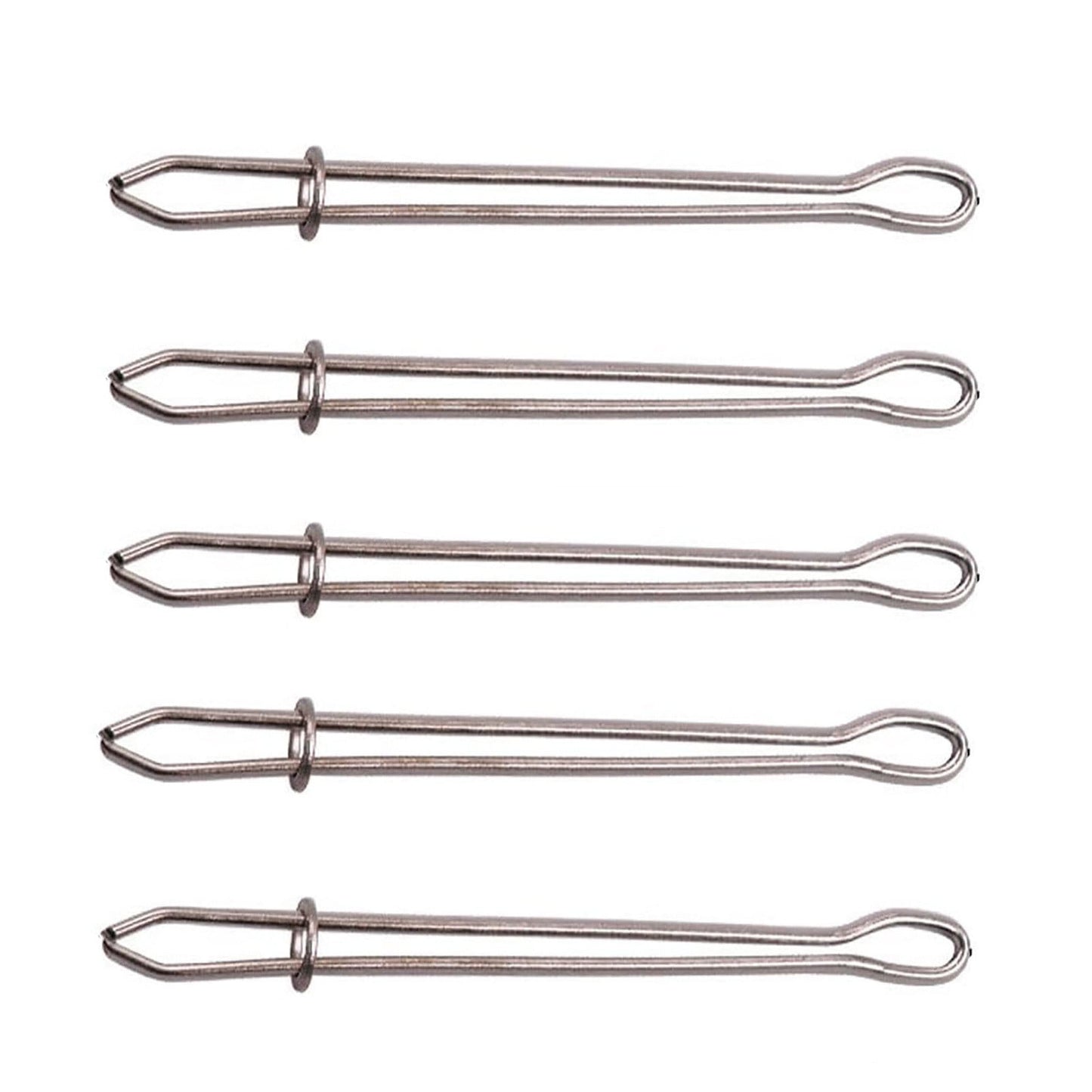 5Pcs Rope Threader, DIY Rope Threader Clip, Waist Band Threader, Metal Drawstring Belt Bodkin Threader, Sewing Puller Tool Set, for Hoodie Sweatpant Coats Pants Elastic Replacement Silver