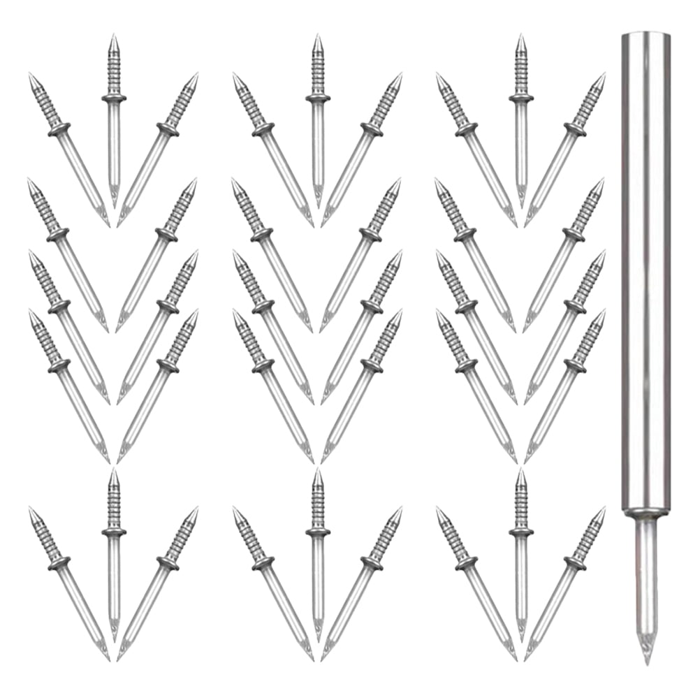 HOOWIFFY Double-Ended Iron Nails for Seamless Construction & Installation, Heavy-Duty Nails, 1 Set