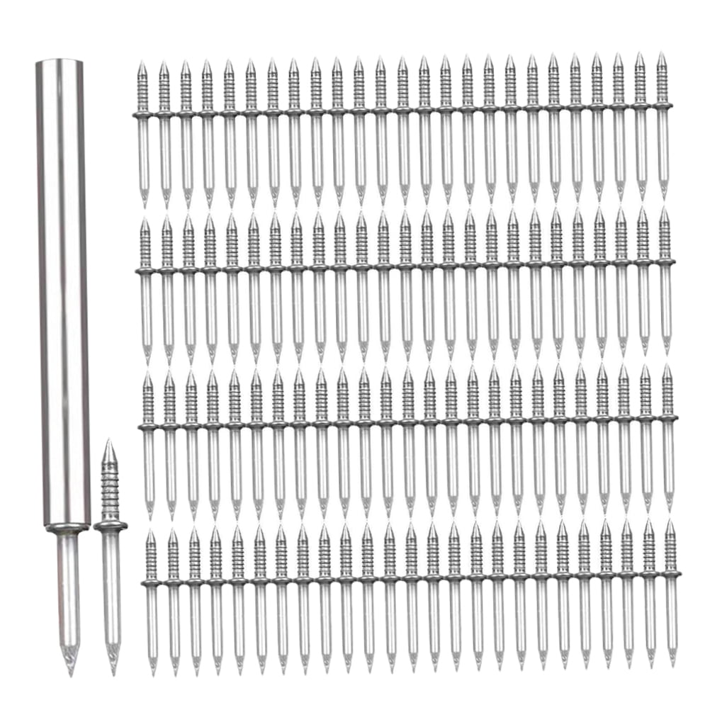HOOWIFFY Double-Ended Iron Nails for Seamless Construction & Installation, Heavy-Duty Nails, 1 Set