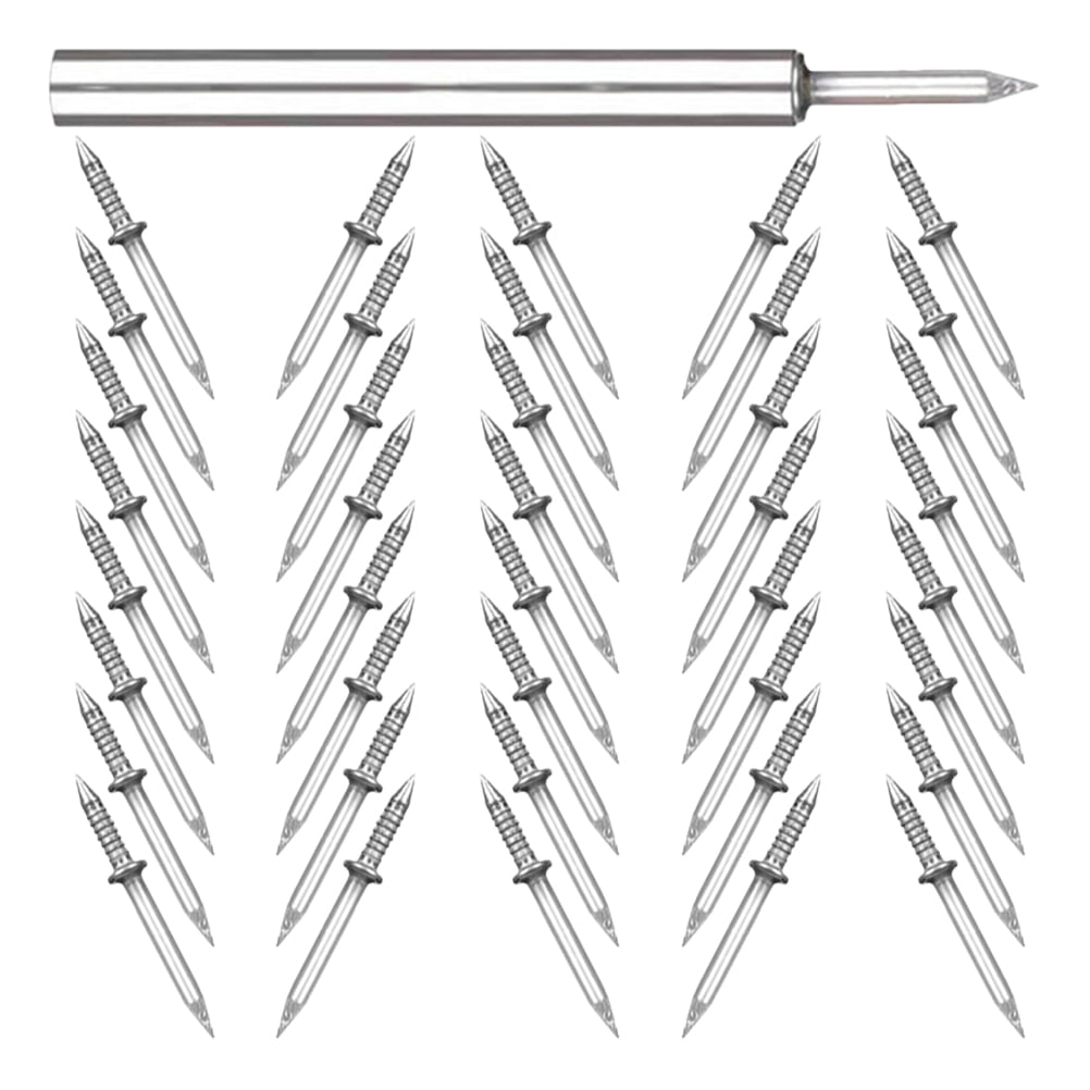 HOOWIFFY Double-Ended Iron Nails for Seamless Construction & Installation, Heavy-Duty Nails, 1 Set