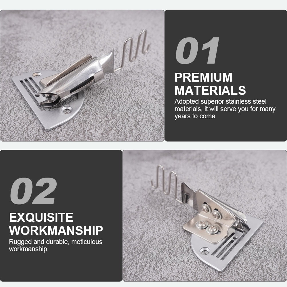 HOOWIFFY Stainless Steel Sewing Machine Binder for Fabric Edge Wrapping, Edge Binding Attachment
