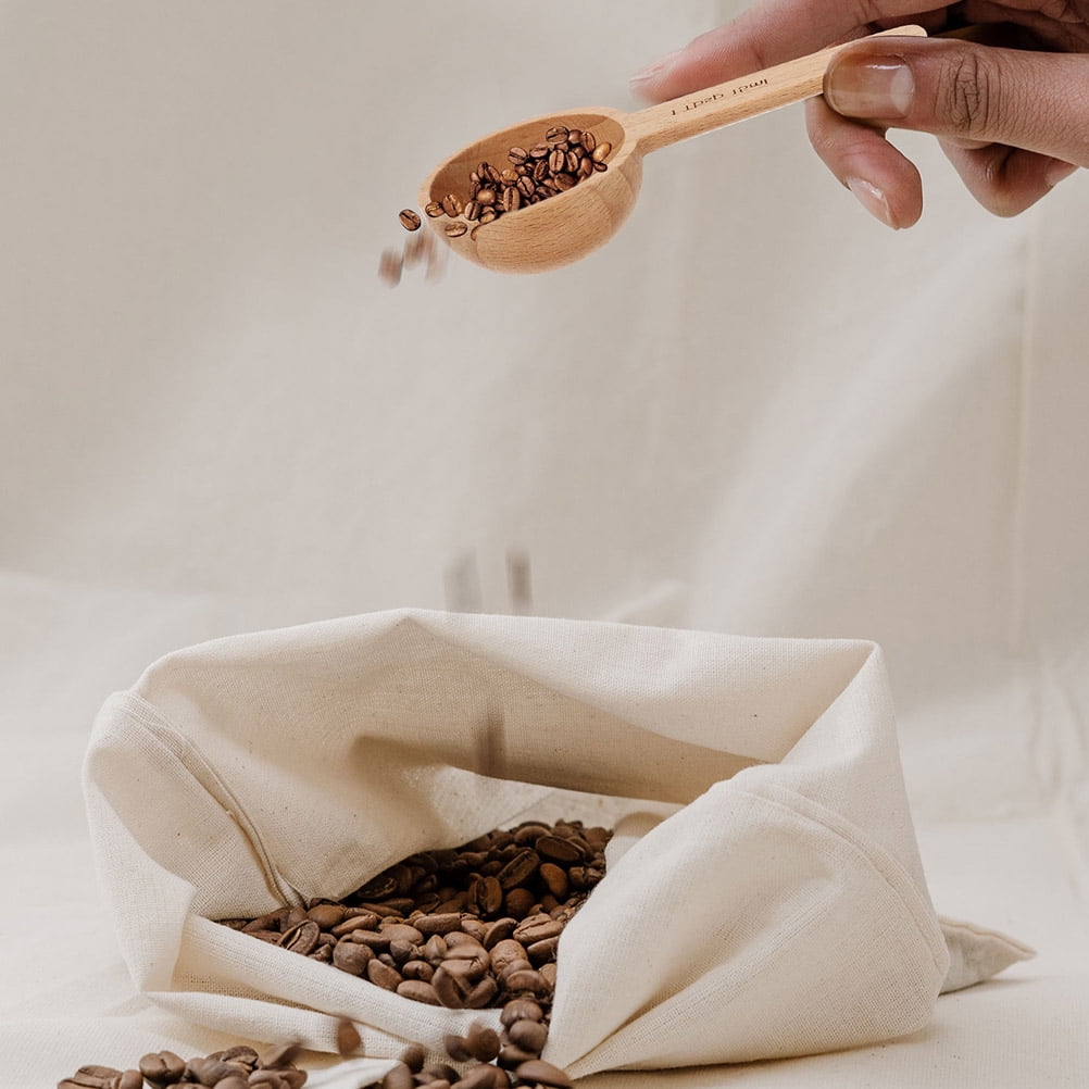 HOOWIFFY 2-Pack Coffee Ground Scoop Multi-Function Measuring Spoon for Kitchen and Coffee Brewing