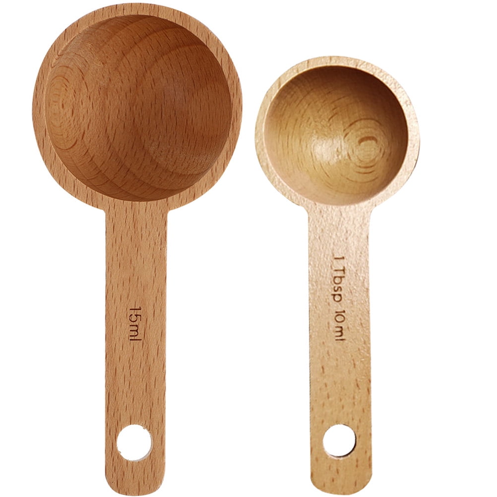 HOOWIFFY 2-Pack Coffee Ground Scoop Multi-Function Measuring Spoon for Kitchen and Coffee Brewing