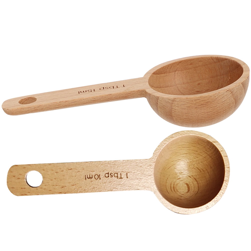 HOOWIFFY 2-Pack Coffee Ground Scoop Multi-Function Measuring Spoon for Kitchen and Coffee Brewing