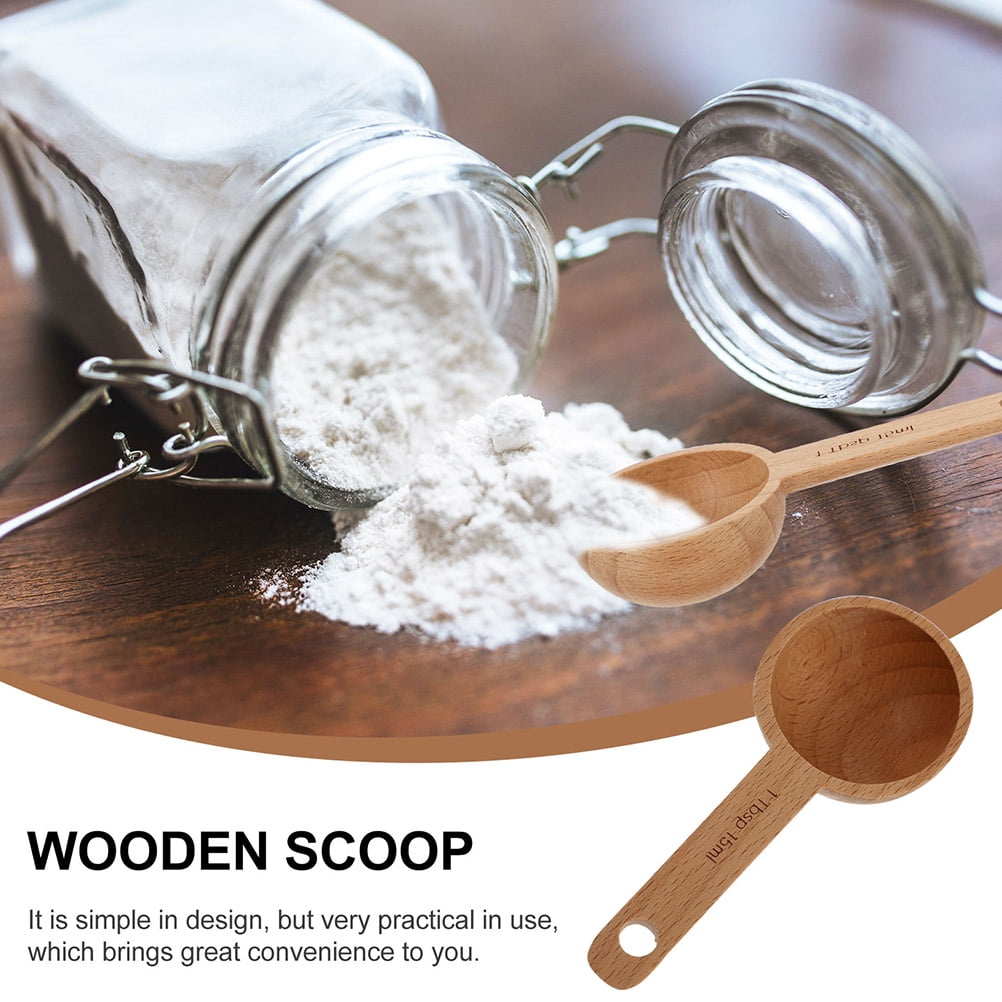 HOOWIFFY 2-Pack Coffee Ground Scoop Multi-Function Measuring Spoon for Kitchen and Coffee Brewing