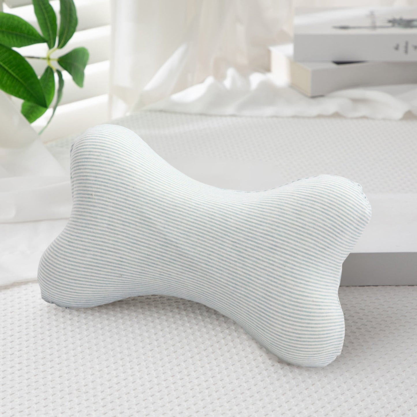 Clearance! Upgraded Dog Bone Shaped Travel Neck Pillows with Washable Removable Cover Memory Foam Car Bus Truck Driving Comfort Head Rest Support 10" A