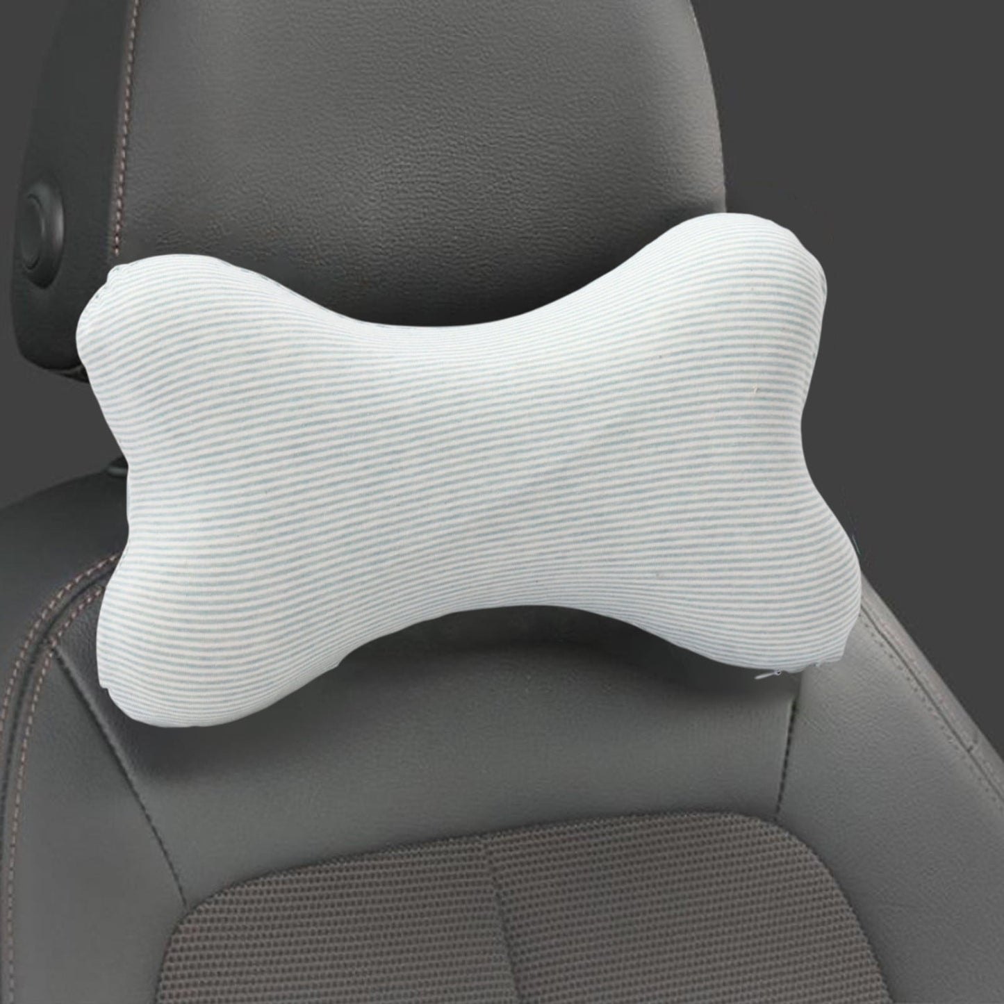 Clearance! Upgraded Dog Bone Shaped Travel Neck Pillows with Washable Removable Cover Memory Foam Car Bus Truck Driving Comfort Head Rest Support 10" A