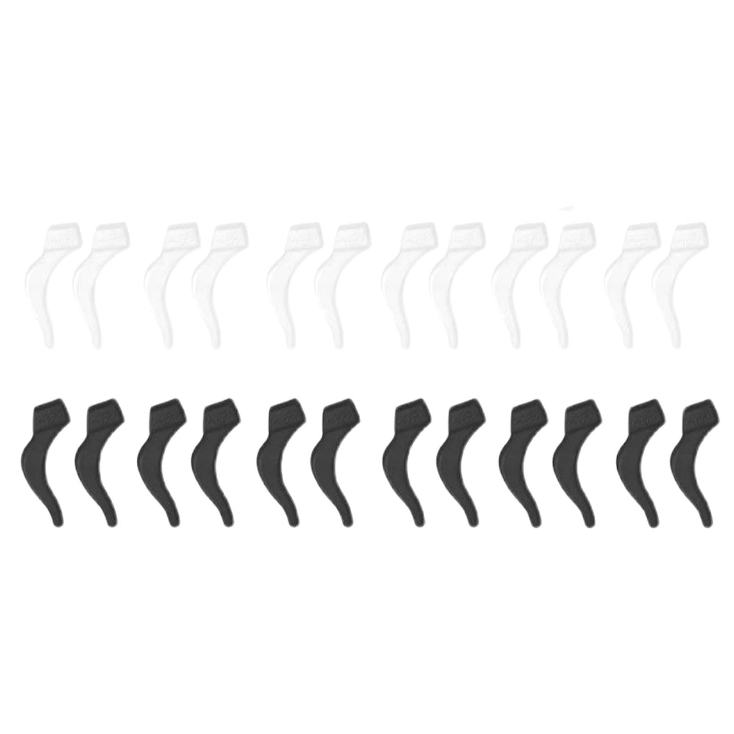 24Pcs Silicone Slip Ear Hook,Eyeglass Retainer,Anti Slip Ear Grips Hooks