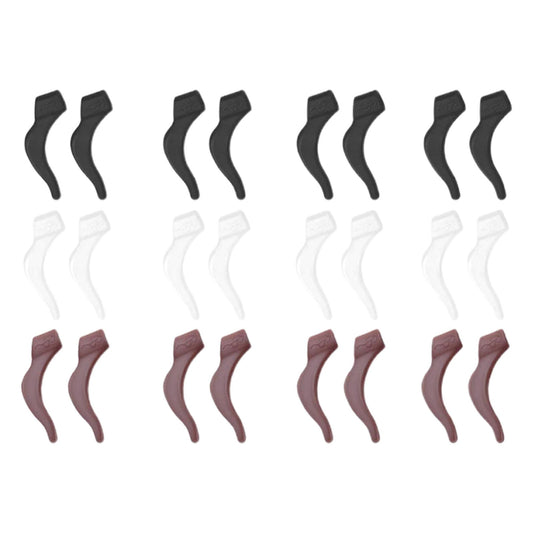 24Pcs Silicone Slip Ear Hook,Eyeglass Retainer,Anti Slip Ear Grips Hooks