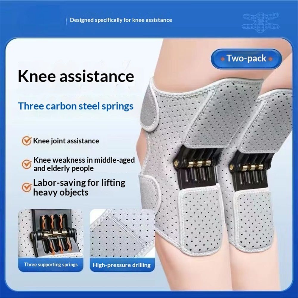 A pair Spring-Powered Knee Support Brace - Boost Joint Assistance