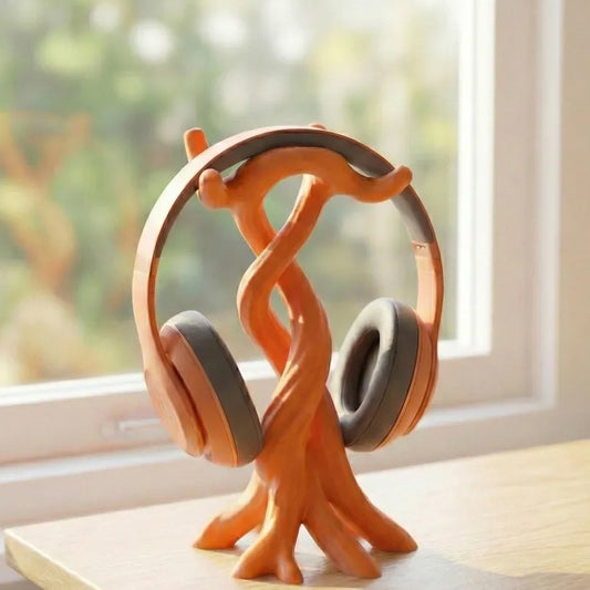 3D-printed modern headphone stand