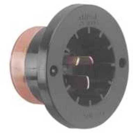 Clipsal Power Outlet Unswitched Flush Inlet Single 15A 250V Black 435A15-BK
