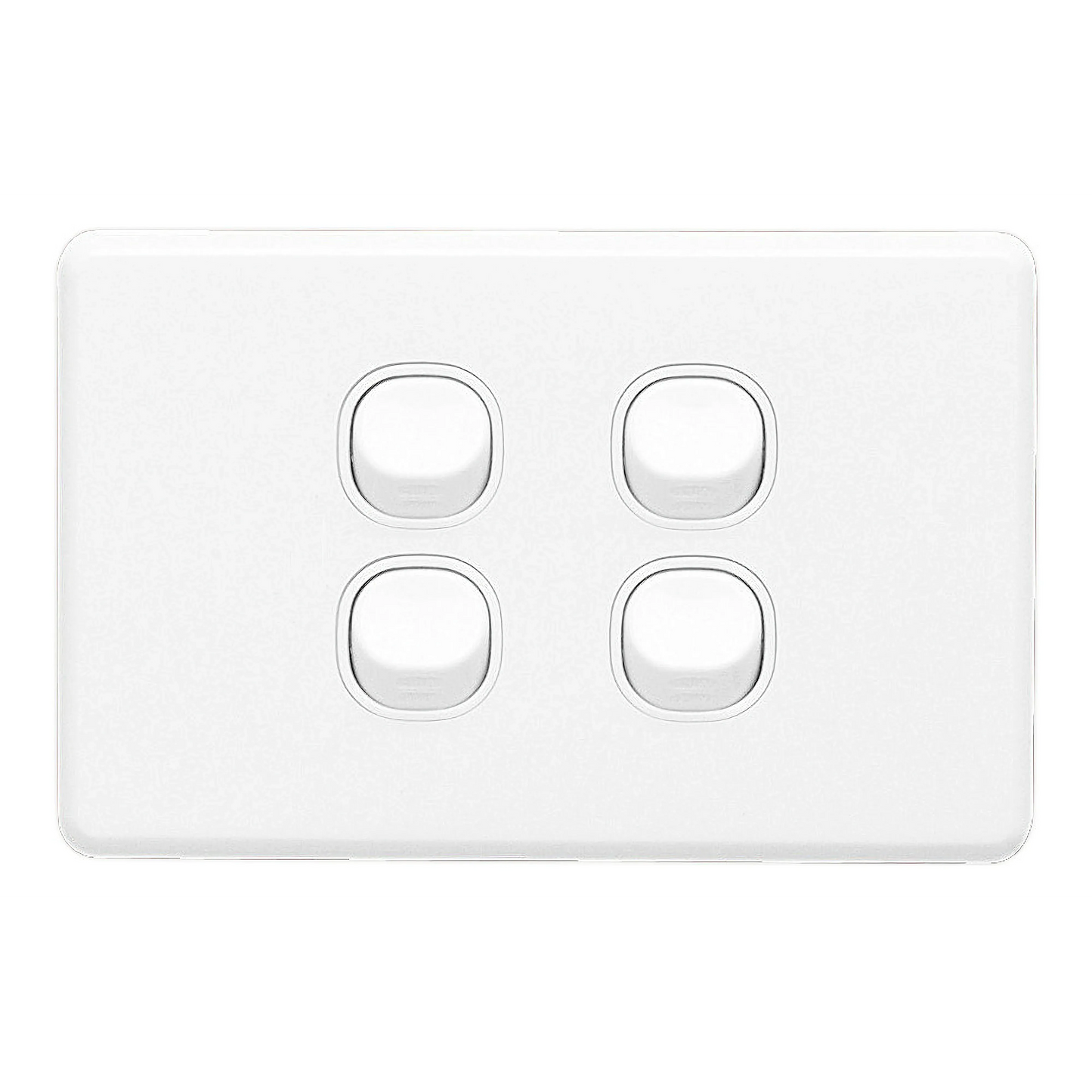 Clipsal Classic C2000 Series Flush Switch 4 Gang, 250VAC, 10A, Standard