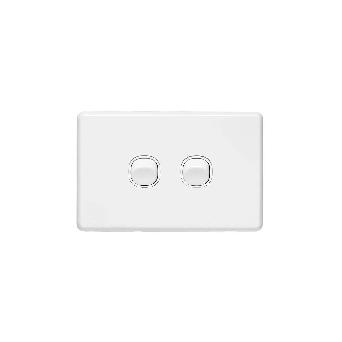 Clipsal Classic C2000 Series Flush Switch 2 Gang, 250VAC, 10A