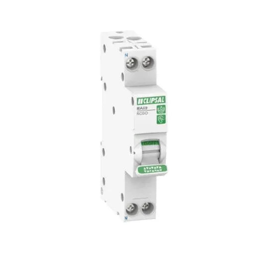 Clipsal MAX9 RCBO with Overcurrent Protection 1P+N 32A 30mA C Curve