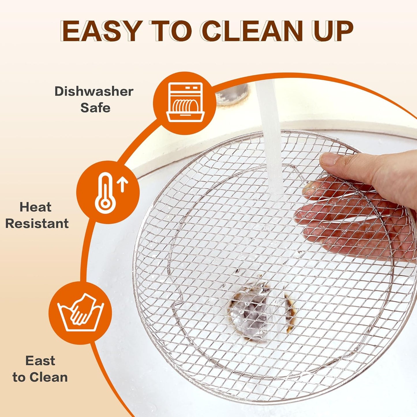 Multi-layer air fryer rack (3 round layers)