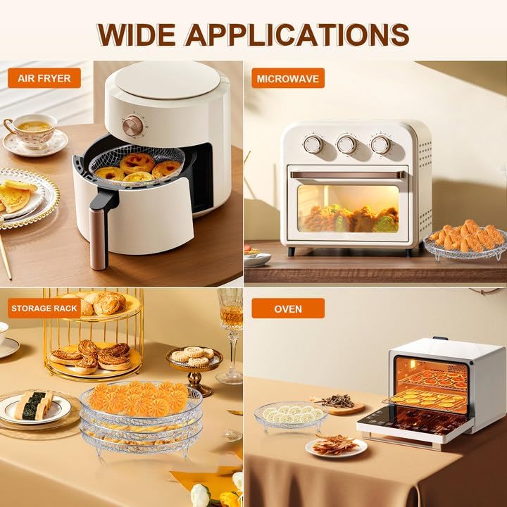 Multi-layer air fryer rack (3 round layers)