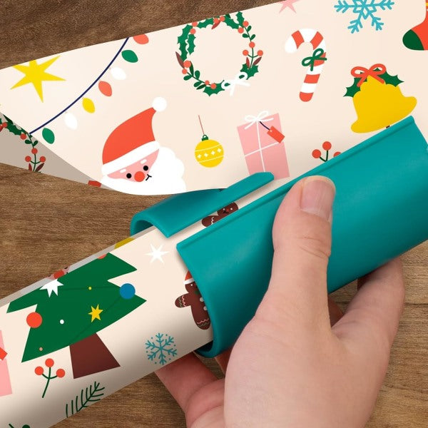 4-pack Sliding Wrapping Paper Cutters - Portable Gift Wrapping Paper Roll