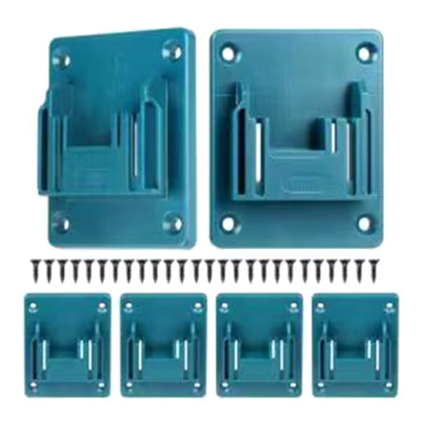 Set of 6 battery holders for Makita batteries: drill, wall mount for Makita