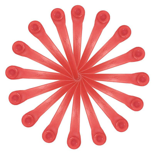 100-pack plastic blades compatible with Gardena edgers, replacement blades