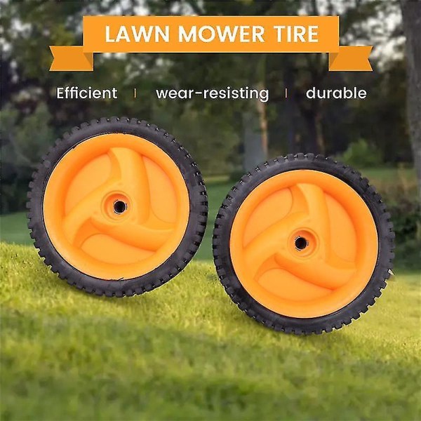 2-pack 196 mm lawn mower wheels compatible with Husqvarnaa Mcculloch