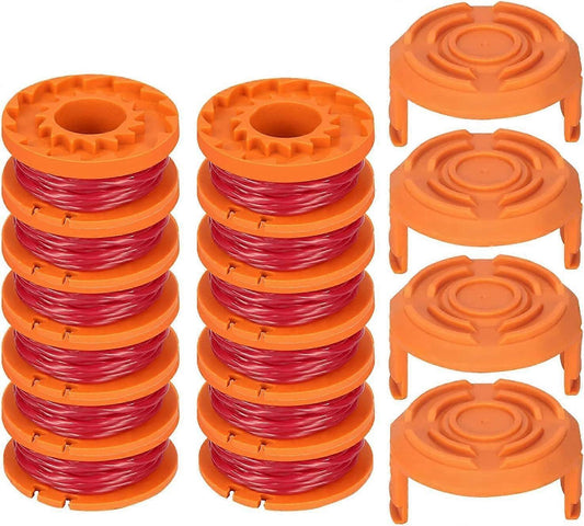 12-pack Trimmer Line for Worx 20V Trimmers, Durable Replacement Spool