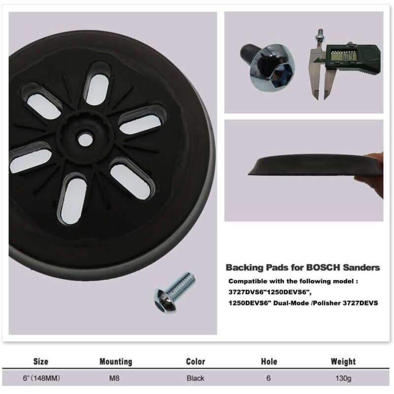 150 mm Sanding Pad Compatible with Bosch GEX 150, GEX 150 AC, GEX 150