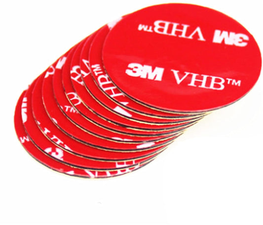 3M VHB 15 x Round Acrylic Foam Double Sided Adhesive Tape Pads Water