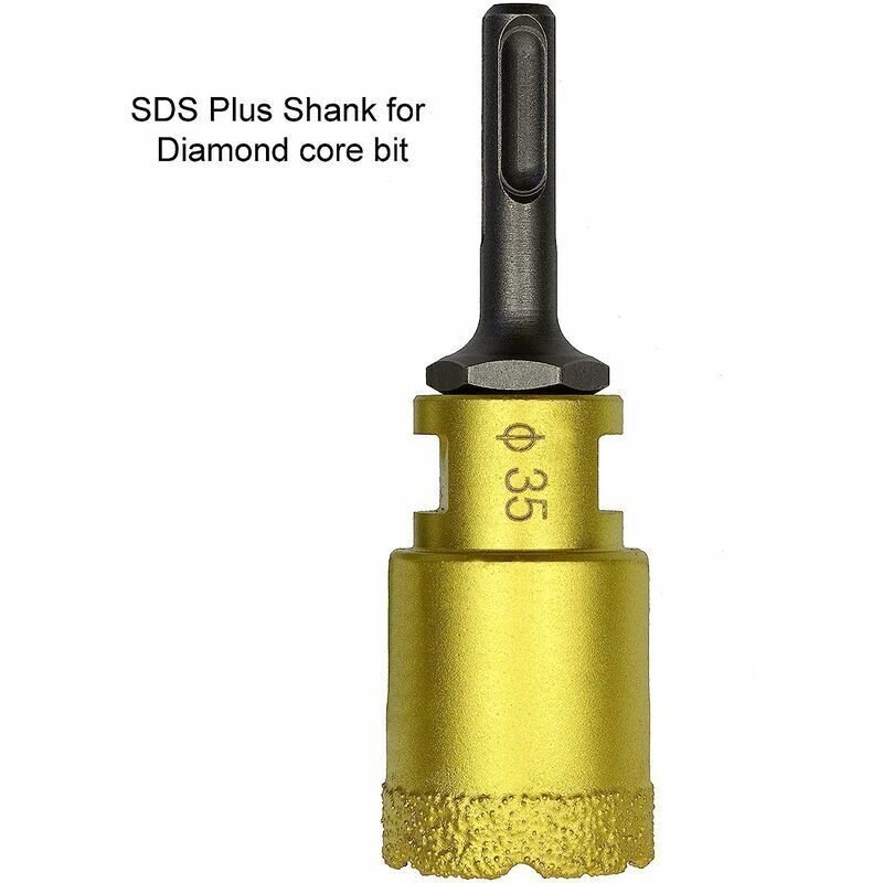 M14 external thread to SDS Plus internal thread and internal triangle adapte