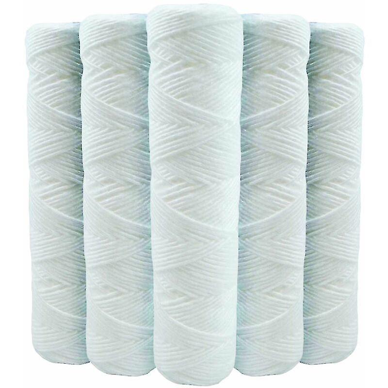 Set of 5 Spiral Water Filter Cartridges Anti-Sediment 10 Inch 254 mm