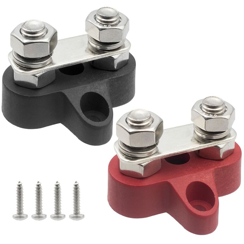 Busbar Terminal Block Battery Power Ground Terminal Block M8 Dual Pins