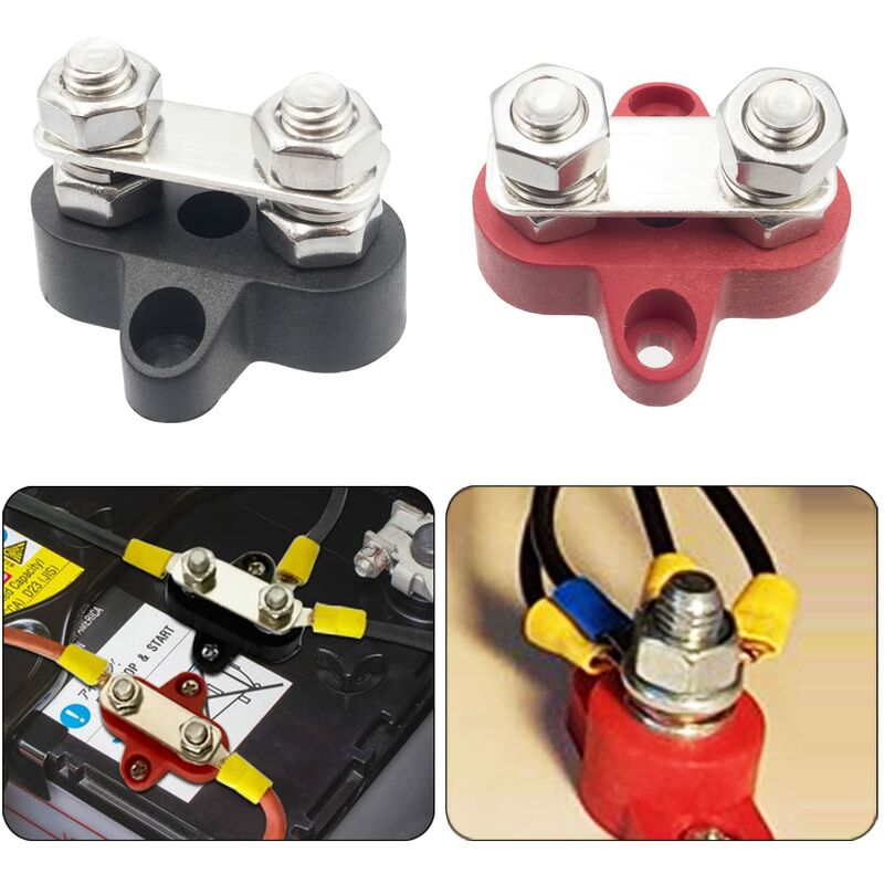 Busbar Terminal Block Battery Power Ground Terminal Block M8 Dual Pins