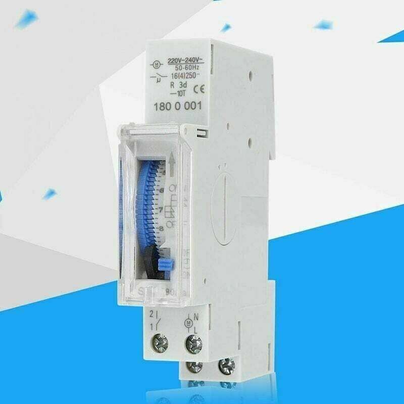 Programmable Timer, Mechanical Timer, 15 Minutes to 24 Hours Programmable