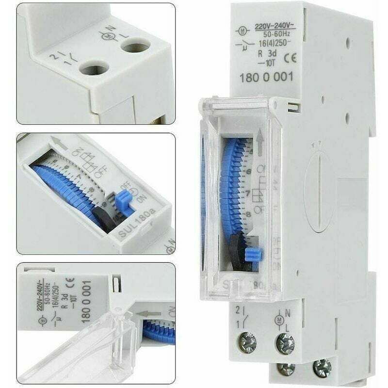 Programmable Timer, Mechanical Timer, 15 Minutes to 24 Hours Programmable