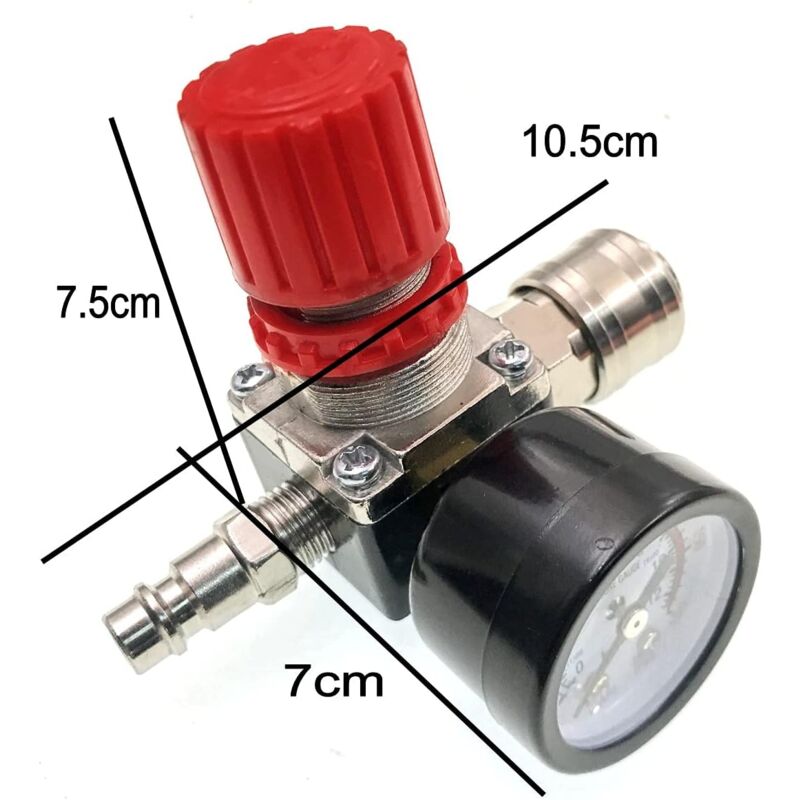 Air Compressor Pressure Regulator, 1/4\" Pneumatic Pressure Regulator