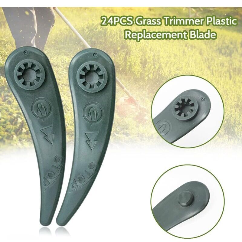 24-pack Bosch Grass Trimmer Blades for Bosch Durablade Art 23-18