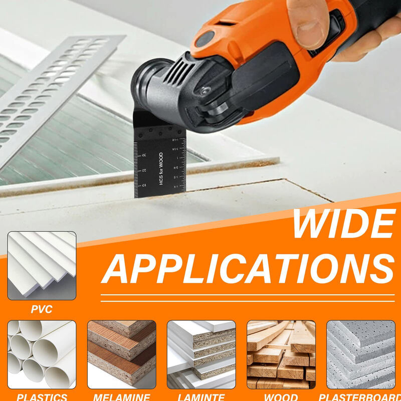10pcs Oscillating Saw Blades, Oscillating Multitool Accessory Set, Universal