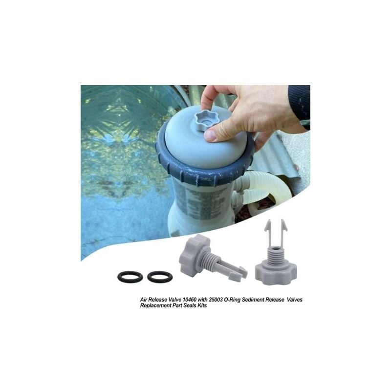 10460 Air Release Valve with O-Ring Replacement for Intex Filter Pumps