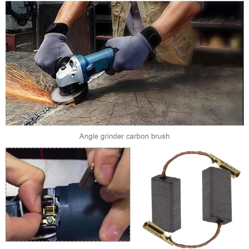 20pcs Carbon Brushes for Angle Grinder Compatible with Bosch