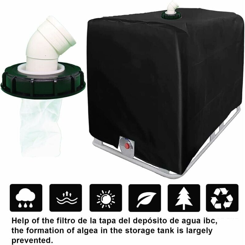 IBC Tank Filter 1000L, 165mm Washable Nylon Water Filter, Compatible