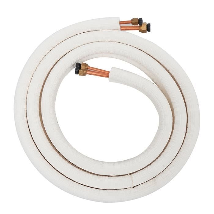 TEMPSA Air Conditioning Pipe - 1/4+3/8 - Insulated Copper - 3M White