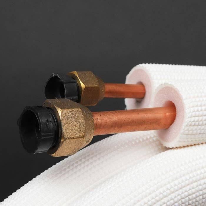 TEMPSA Air Conditioning Pipe - 1/4+3/8 - Insulated Copper - 3M White