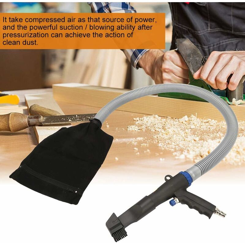 Air Blower Vacuum Gun Pneumatic Vacuum Kit - Dual Function Blower Vacuum Gun