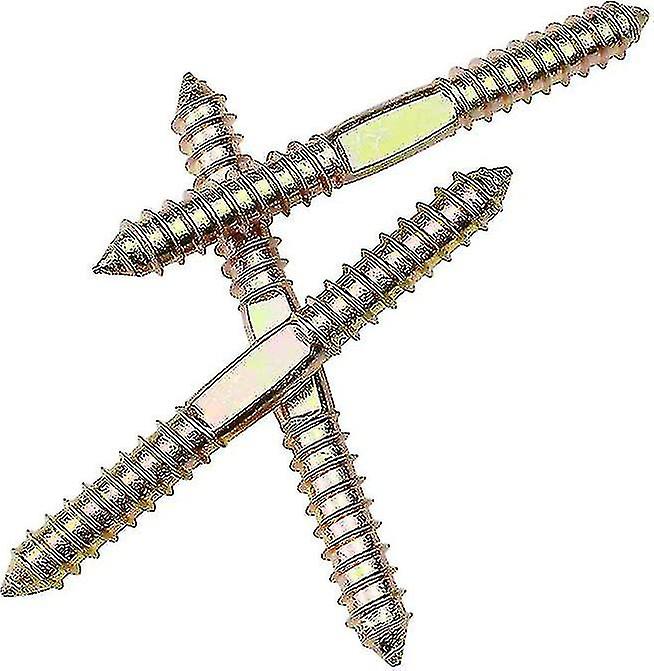 10pcs Double Head Wood Screws Plated Self Tapping 78mm*8mm