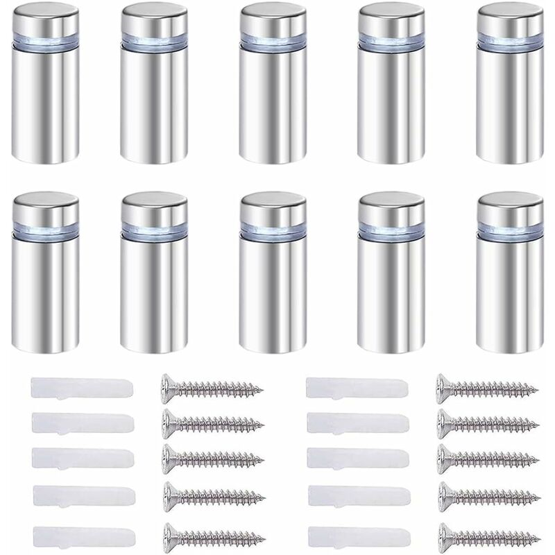 20x Spacer Screws, Glass Advertising Axis Spacer Bolt Fix Glass