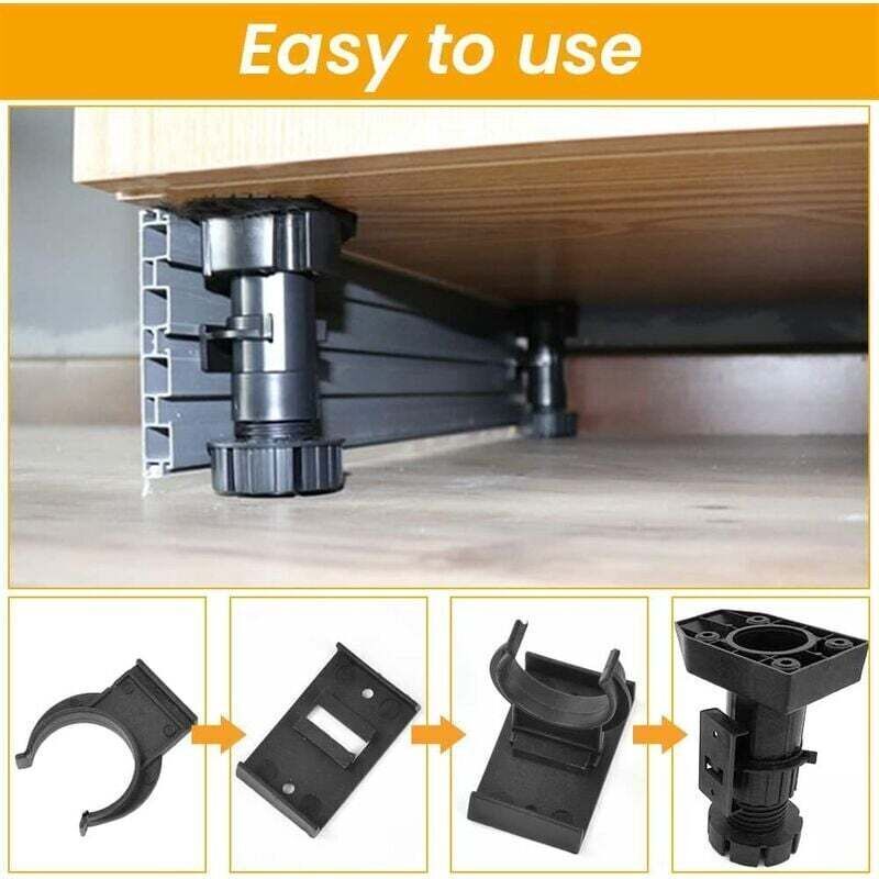 20 pcs Furniture Foot Fixing Clamp 28mm to 32mm Plinth Clamp Screwable